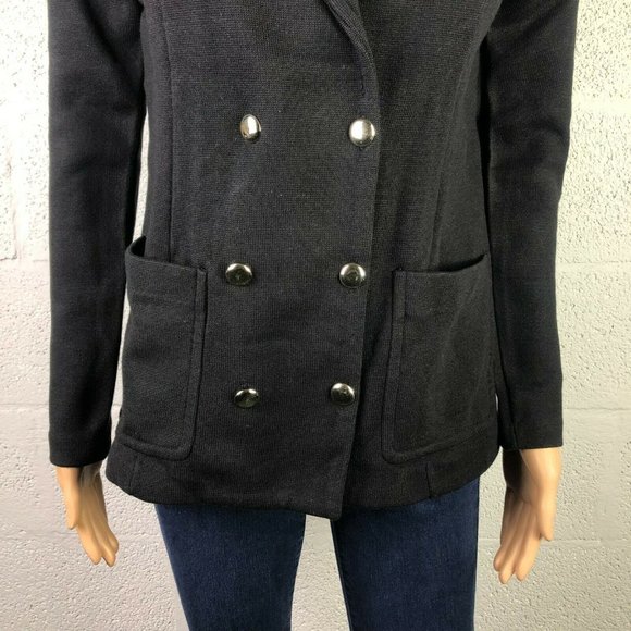 Level Eight (L8) By FOREVER 21 Black Pea coat Jacket Style B000310 Size M - Picture 2 of 9
